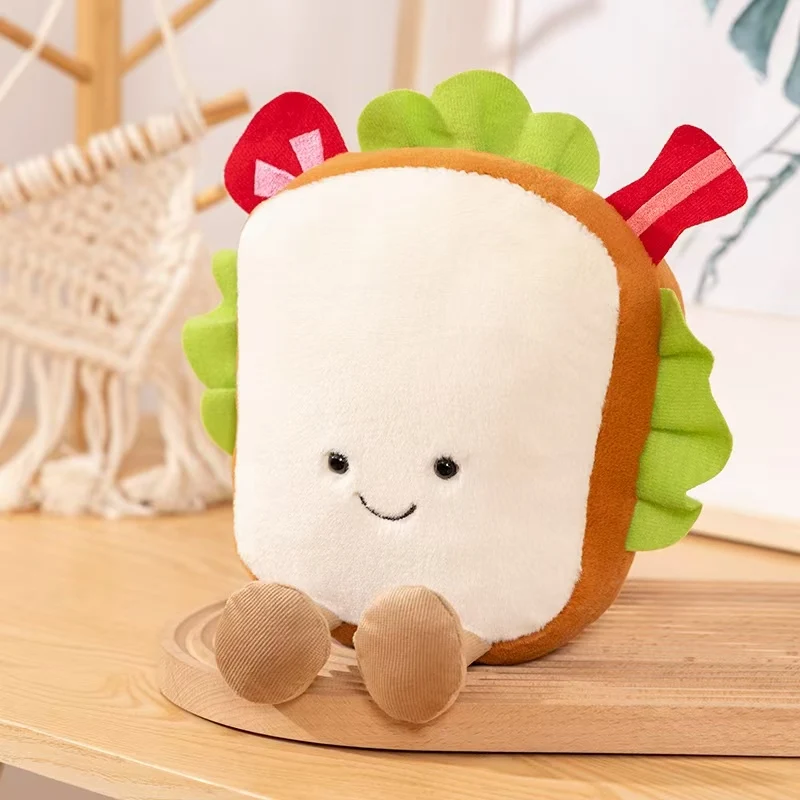 Bread gosedjur i söt anime-stil, som smörgås, pizza, taco eller pommes frites 7 Bread gosedjur i söt anime-stil, som smörgås, pizza, taco eller pommes frites - Bild 7