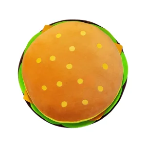 Alternative view of Gosedjur som plyschkudde med cheeseburgar- och hamburgarmotiv i flera figurvarianter