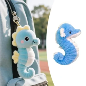 Häst som nyckelring, mjuk och söt, seahorsedekoration unique