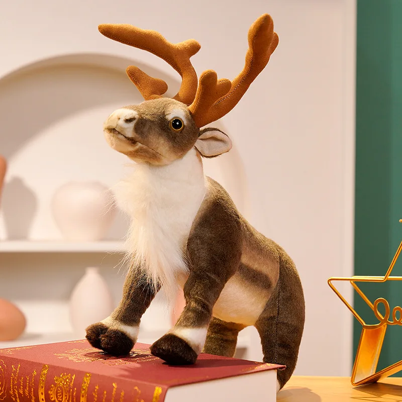 Hjort gosedjur, mjuk, reindeer fyra stora förgrenade, 35–42 cm 7 Hjort gosedjur, mjuk, reindeer fyra stora förgrenade, 35–42 cm - Bild 7