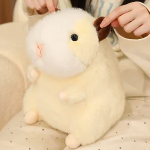 Gris och hamster gosedjur med knubbig tecknad form i brunt och beige, 23 cm 13 Gris och hamster gosedjur med knubbig tecknad form i brunt och beige, 23 cm