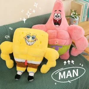 SpongeBob SquarePants-karaktärer gosedjur i animeinspirerad tecknad stil, 35–65 cm 9 SpongeBob SquarePants-karaktärer gosedjur i animeinspirerad tecknad stil, 35–65 cm