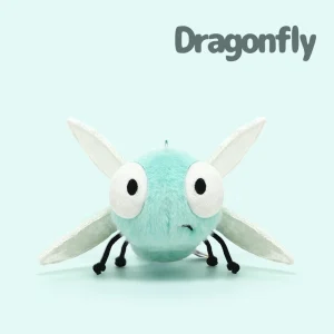 Roliga insektsfigurer som gosedjur i kawaii-stil med verklighetstrogen plyschdesign