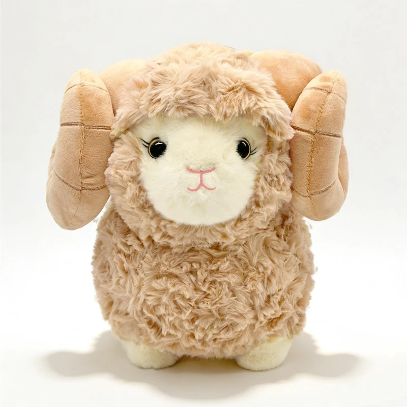 Får och lamm gosedjur som fluffig plyschkudde med söt, naturtrogen design, 15–30 cm 8 Får och lamm gosedjur som fluffig plyschkudde med söt, naturtrogen design, 15–30 cm - Bild 8