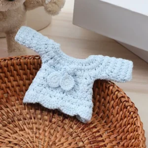 Stickade tröjor för gosedjur i flera figurvarianter, dockkläder för dockor, 10 cm