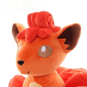 Vulpix räv gosedjur från Pokémon, sittande plyschkudde med sex svansar i anime-stil 21 Vulpix räv gosedjur från Pokémon, sittande plyschkudde med sex svansar i anime-stil