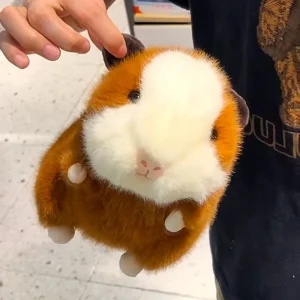 Gris och mus gosedjur, tecknad plyschkudde med söt, naturtrogen stil, 20 cm