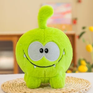 Groda gosedjur från Cut the Rope med Om Nom, grön färgton och fruktmotiv, 20 cm 9 Groda gosedjur från Cut the Rope med Om Nom, grön färgton och fruktmotiv, 20 cm