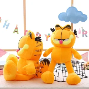Garfield som rund och fyllig katt, ett gulligt gosedjur i kawaii-stil med mjuk form 9 Garfield som rund och fyllig katt, ett gulligt gosedjur i kawaii-stil med mjuk form