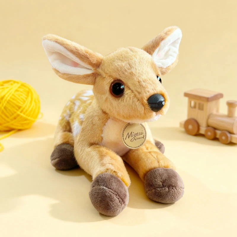 Hjort gosedjur, tecknad style och söt, mjukt fawn fawnfigur naturinspirerad, 25 cm 3 Hjort gosedjur, tecknad style och söt, mjukt fawn fawnfigur naturinspirerad, 25 cm - Bild 3