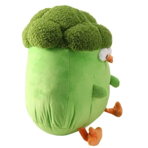 Kyckling gosedjur med broccoliinspirerad design i söt, tecknad och kreativ stil