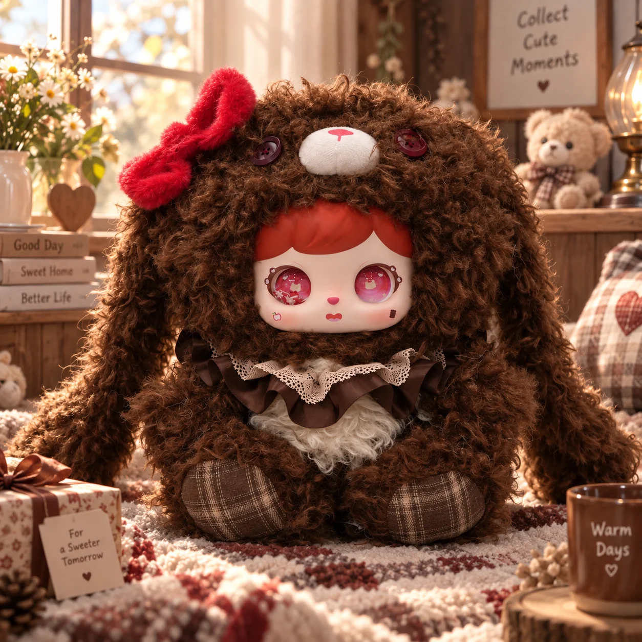Sweet Bunny Wonderland, set med nio mjuka och fluffiga kanindockor i kawaii-stil 6 Sweet Bunny Wonderland, set med nio mjuka och fluffiga kanindockor i kawaii-stil - Bild 6