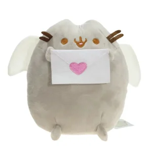 Pusheen katt och enhörning gosedjur i kawaii-stil med munk, glass- och pizzamotiv