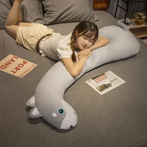 Giraff och enhörning gosedjur i kawaii-stil, stor och lång plyschkudde, 70–120 cm 15 Giraff och enhörning gosedjur i kawaii-stil, stor och lång plyschkudde, 70–120 cm