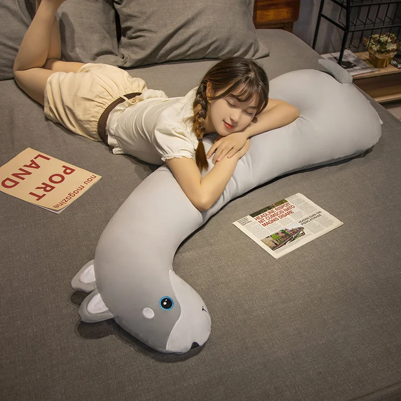 Giraff och enhörning gosedjur i kawaii-stil, stor och lång plyschkudde, 70–120 cm 5 Giraff och enhörning gosedjur i kawaii-stil, stor och lång plyschkudde, 70–120 cm - Bild 5