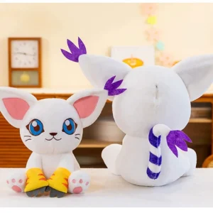 Digital Monster Tailmon gosedjur, kattkudde och kramkudde i kawaii anime-stil, 40 cm 8 Digital Monster Tailmon gosedjur, kattkudde och kramkudde i kawaii anime-stil, 40 cm