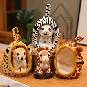 Djurfigurer som små gosedjur i kawaii-stil, förpackade i en bo-påse, 18 cm 17 Djurfigurer som små gosedjur i kawaii-stil, förpackade i en bo-påse, 18 cm