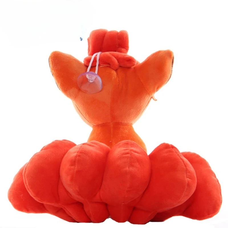 Vulpix räv gosedjur från Pokémon, sittande plyschkudde med sex svansar i anime-stil 5 Vulpix räv gosedjur från Pokémon, sittande plyschkudde med sex svansar i anime-stil - Bild 5