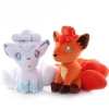 Vulpix räv gosedjur från Pokémon, sittande plyschkudde med sex svansar i anime-stil