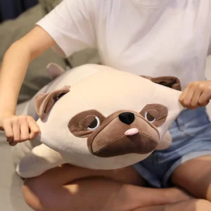 Hund gosedjur i mopsform som sovkudde och plyschkudde i kawaii-stil, 50–60 cm 8 Hund gosedjur i mopsform som sovkudde och plyschkudde i kawaii-stil, 50–60 cm
