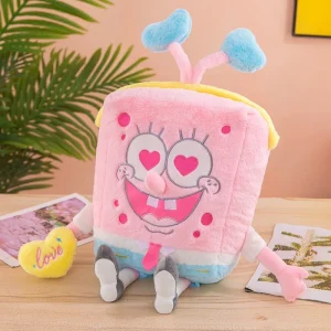 SpongeBob SquarePants gosedjur som plyschkudde, söt och rosa, 45 cm