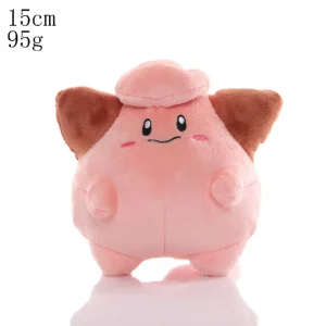 Pokémon-karaktärer gosedjur i kawaiistil, mjuka dockor med gulliga detaljer