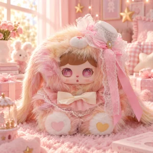 Sweet Bunny Wonderland, set med nio mjuka och fluffiga kanindockor i kawaii-stil 24 Sweet Bunny Wonderland, set med nio mjuka och fluffiga kanindockor i kawaii-stil