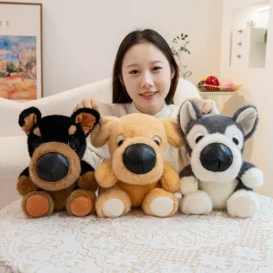 Naturtroget hundgosedjur med stort huvud, bland annat i corgiutförande, 15–25 cm 13 Naturtroget hundgosedjur med stort huvud, bland annat i corgiutförande, 15–25 cm