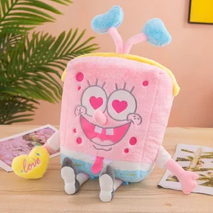 SpongeBob SquarePants gosedjur som plyschkudde, söt och rosa, 45 cm