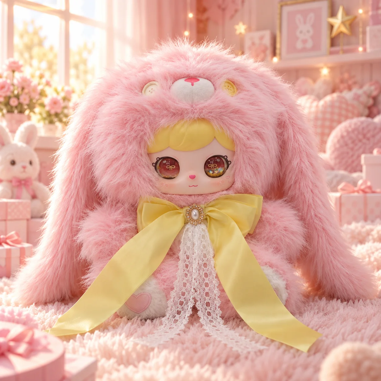 Sweet Bunny Wonderland, set med nio mjuka och fluffiga kanindockor i kawaii-stil 7 Sweet Bunny Wonderland, set med nio mjuka och fluffiga kanindockor i kawaii-stil - Bild 7