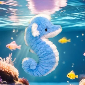 Häst som nyckelring, mjuk och söt, seahorsedekoration unique