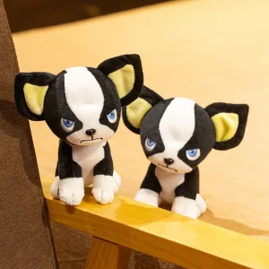 Hund gosedjur som hundkudde, kawaii (söt) style och mjuk, 14 cm