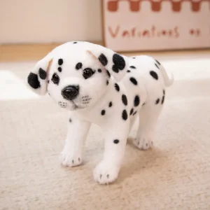 Hund som gosedjur med realistiskt dalmatiner- och beaglevalpsmotiv, 25–30 cm 26 Hund som gosedjur med realistiskt dalmatiner- och beaglevalpsmotiv, 25–30 cm