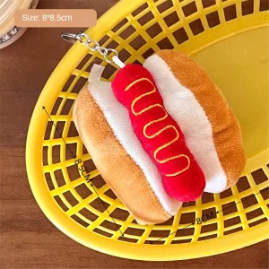 Ryggsäckshängen med flera figurvarianter i hamburgar- och pommes fritesstil 21 Ryggsäckshängen med flera figurvarianter i hamburgar- och pommes fritesstil