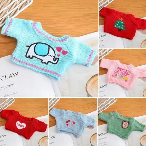 Elefant gosedjur, tecknad style och DIY, kläder till lalafanfan cafe, 30 cm