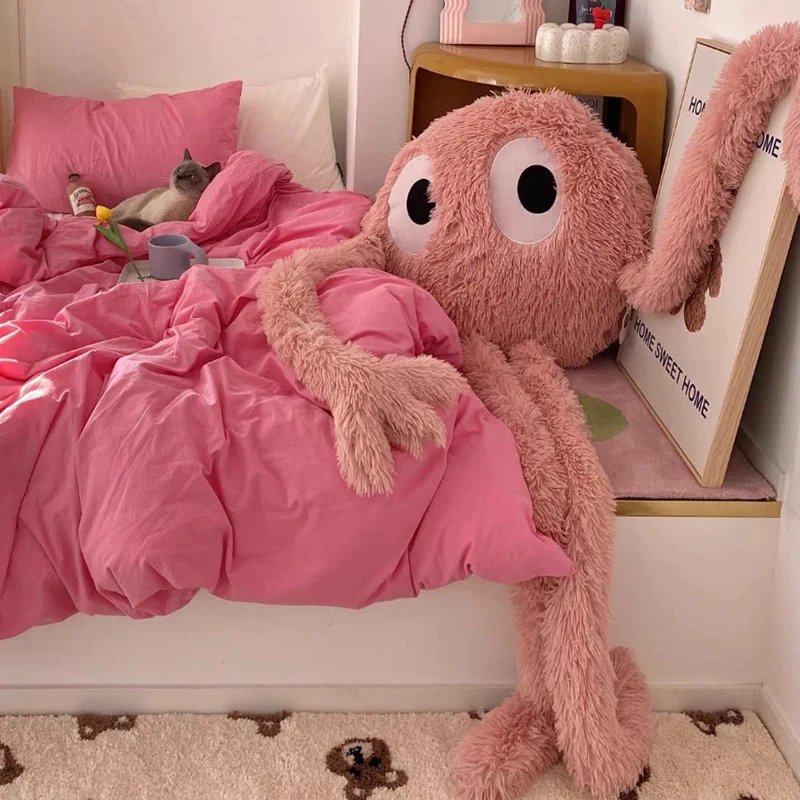 Bläckfisk gosedjur som kudde i kawaii-stil med stora ögon och långa armar, 175 cm 4 Bläckfisk gosedjur som kudde i kawaii-stil med stora ögon och långa armar, 175 cm - Bild 4