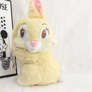 Gulligt kanin gosedjur i anime-stil med Bambi och Thumper, gult eller grått 17 Gulligt kanin gosedjur i anime-stil med Bambi och Thumper, gult eller grått