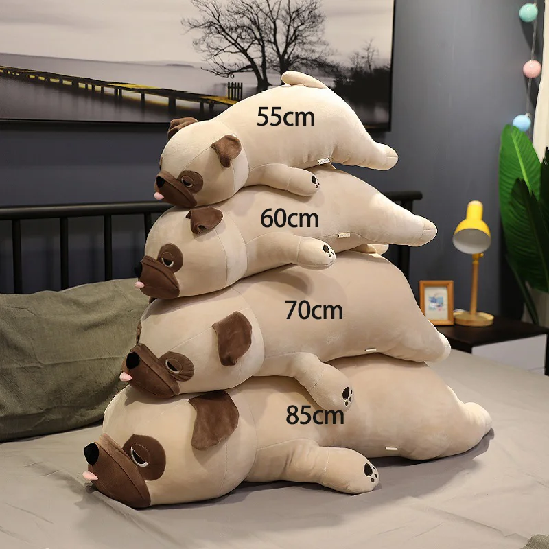Hund gosedjur i mopsform som sovkudde och plyschkudde i kawaii-stil, 50–60 cm 5 Hund gosedjur i mopsform som sovkudde och plyschkudde i kawaii-stil, 50–60 cm - Bild 5